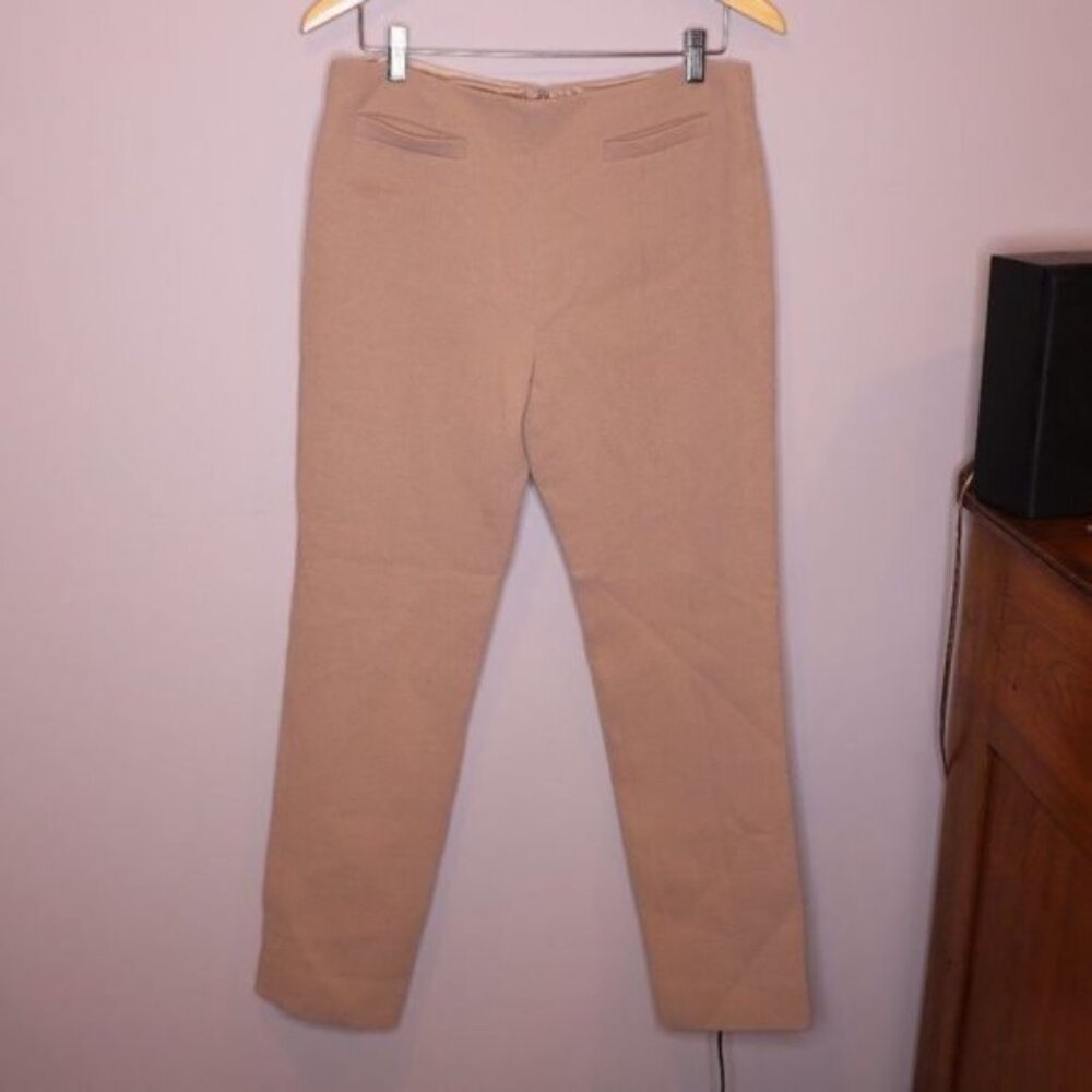 Carven High Rise Wool Beige Dress Pants Sz 8